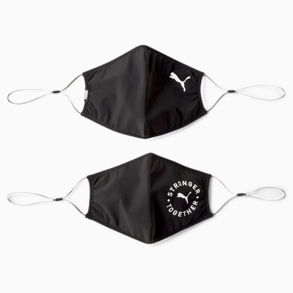 PUMA Face Mask (Set of 2) Puma Black/Cat Stronger Together One Size